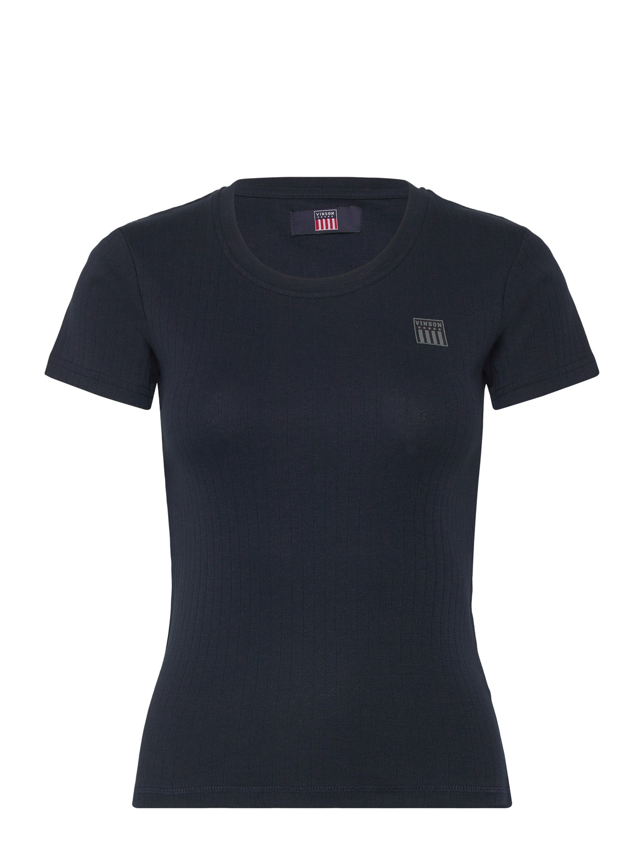 VINSON Susan Reg Cot Vin W Tee Navy - L - Damen