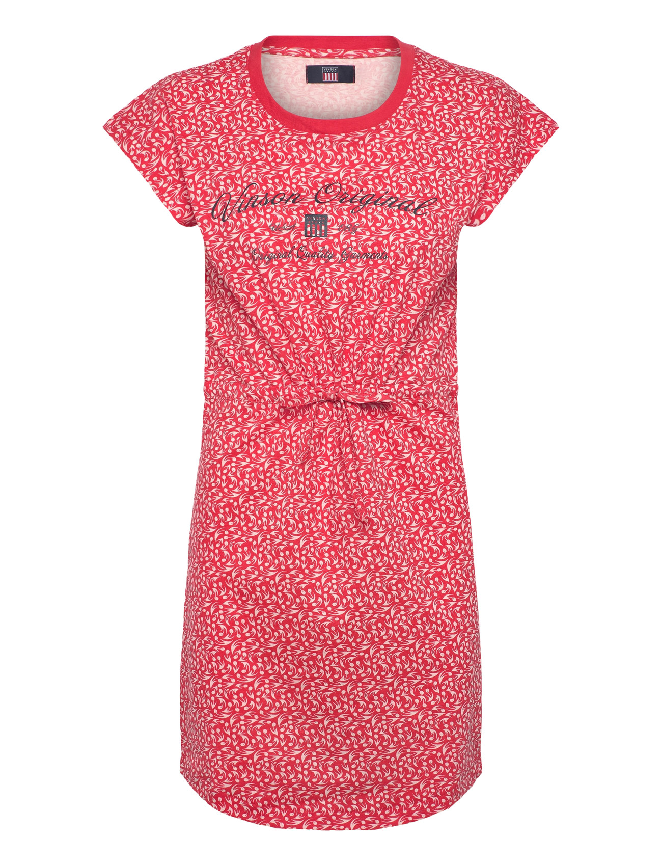 VINSON Rina Aop Cot Pe Vin W Kleid Rot - XS - Damen