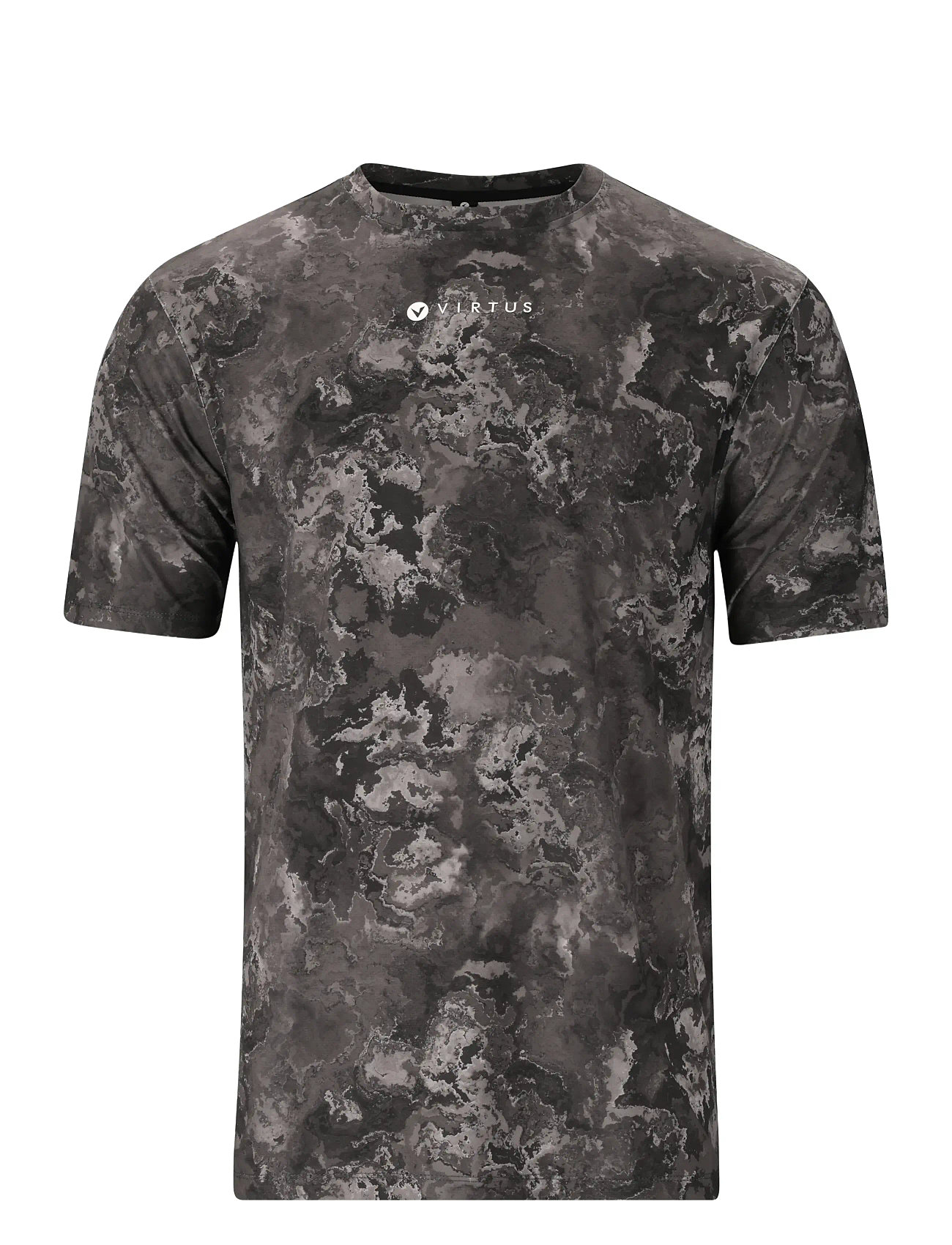 VIRTUS Callum M Printed S/S Tee Schwarz - XL - Herren