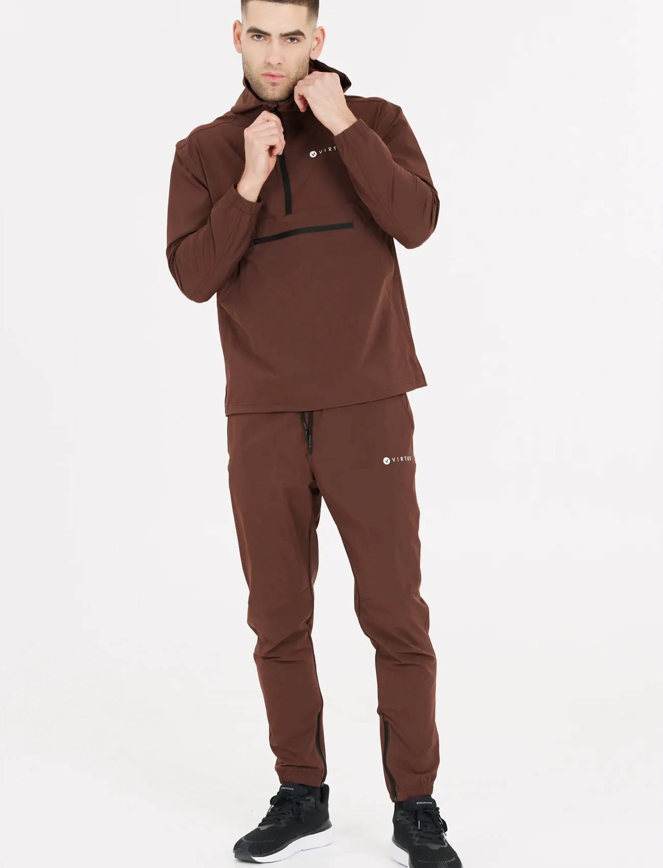 Virtus Jayson M Performance Anorak, XL, Burgundy, Sport Jackets > Sport Anoraks, Herre