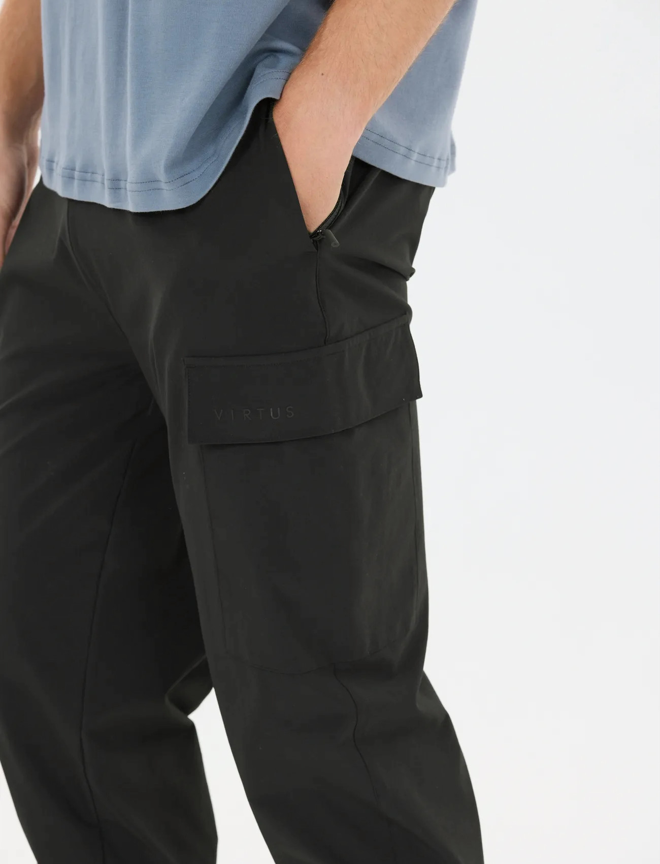 Virtus Caro M Track Pants, S, Black, Sport Pants > Sport Casual Trousers, Herre