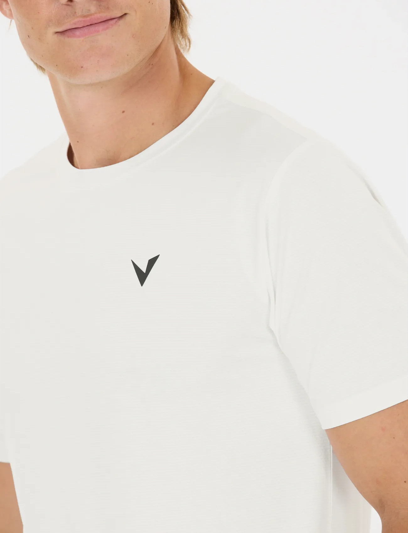 Virtus Roger V3 M Hyperstretch S/S Tee, S, White, Sport Overdele > Sport T-shirts, Herre