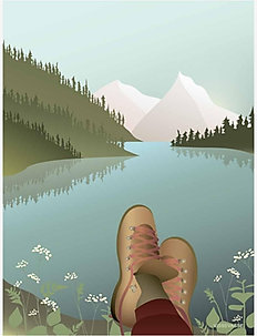AFTER THE HIKE - nature prints - multi