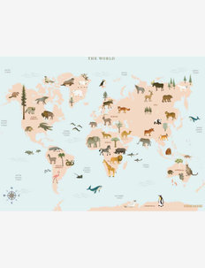 WORLD MAP ANIMAL - mapy - multi