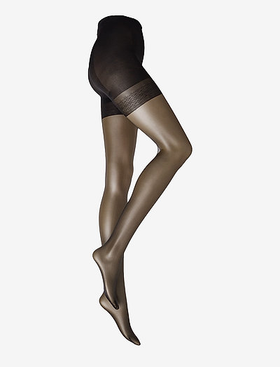 Ladies den pantyhose, Silhouette Control Top 20den - strømpebukser - black