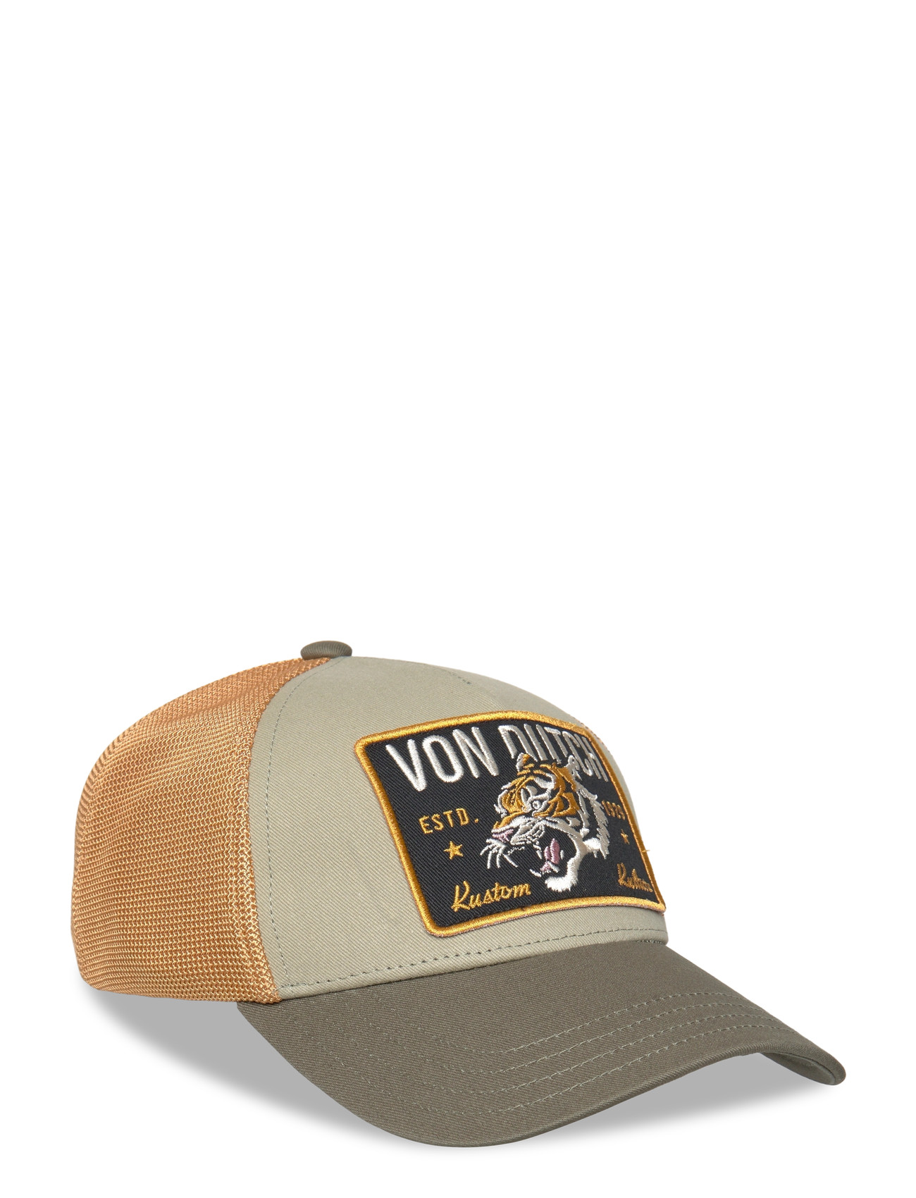 VON DUTCH Square Patch Trucker Gelb/Dunkel Grün Von Dutch Braun - One Size - Herren