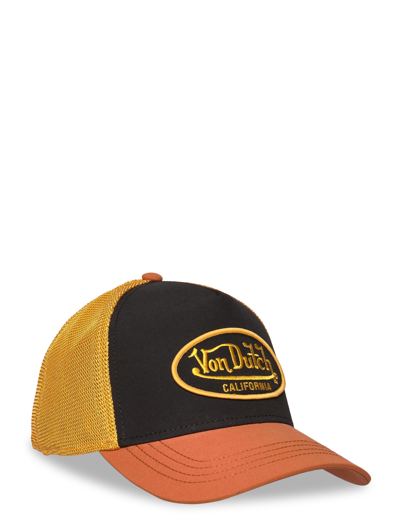 VON DUTCH Embroidery Trucker Orange/Schwarz Von Dutch Schwarz - One Size - Herren