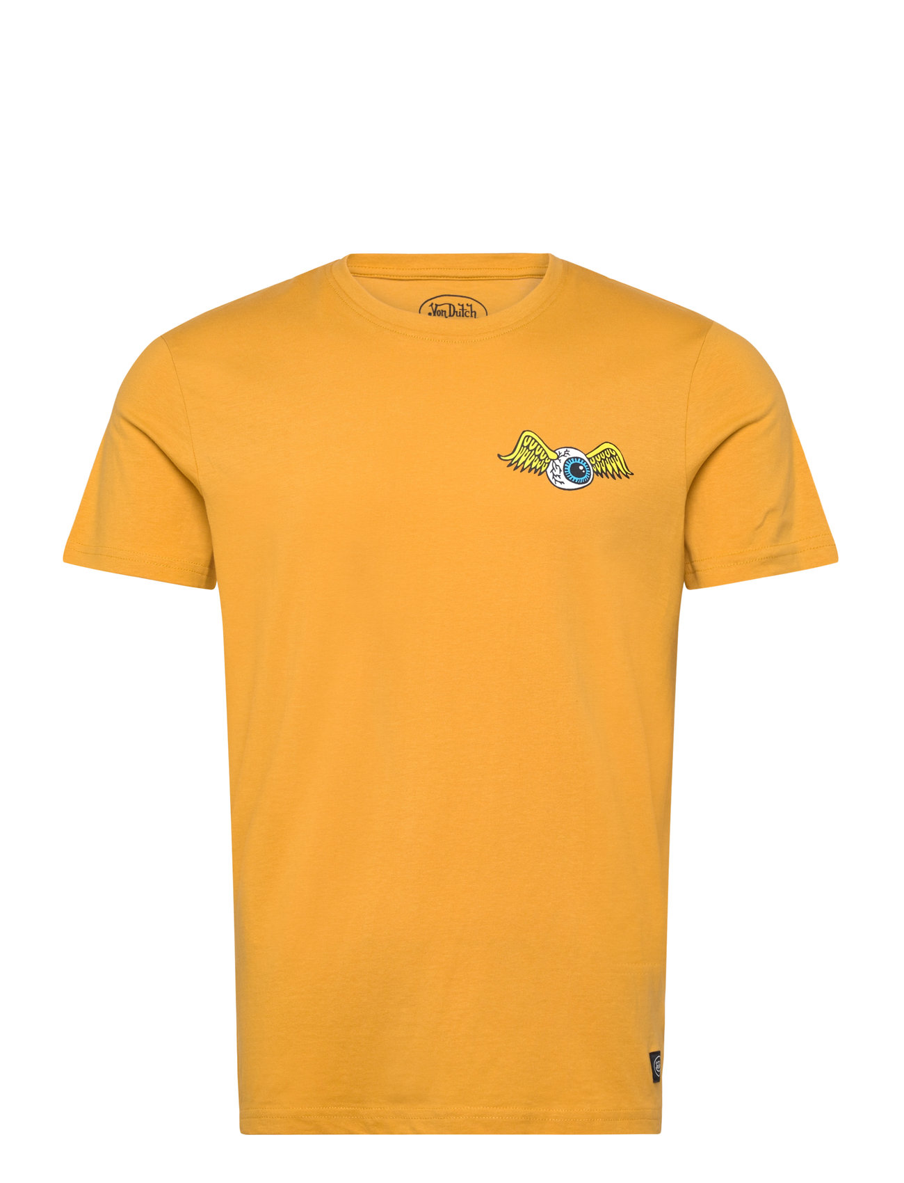 VON DUTCH T-Shirt Eye Honey Baumwolle Von Dutch Gelb - S - Herren