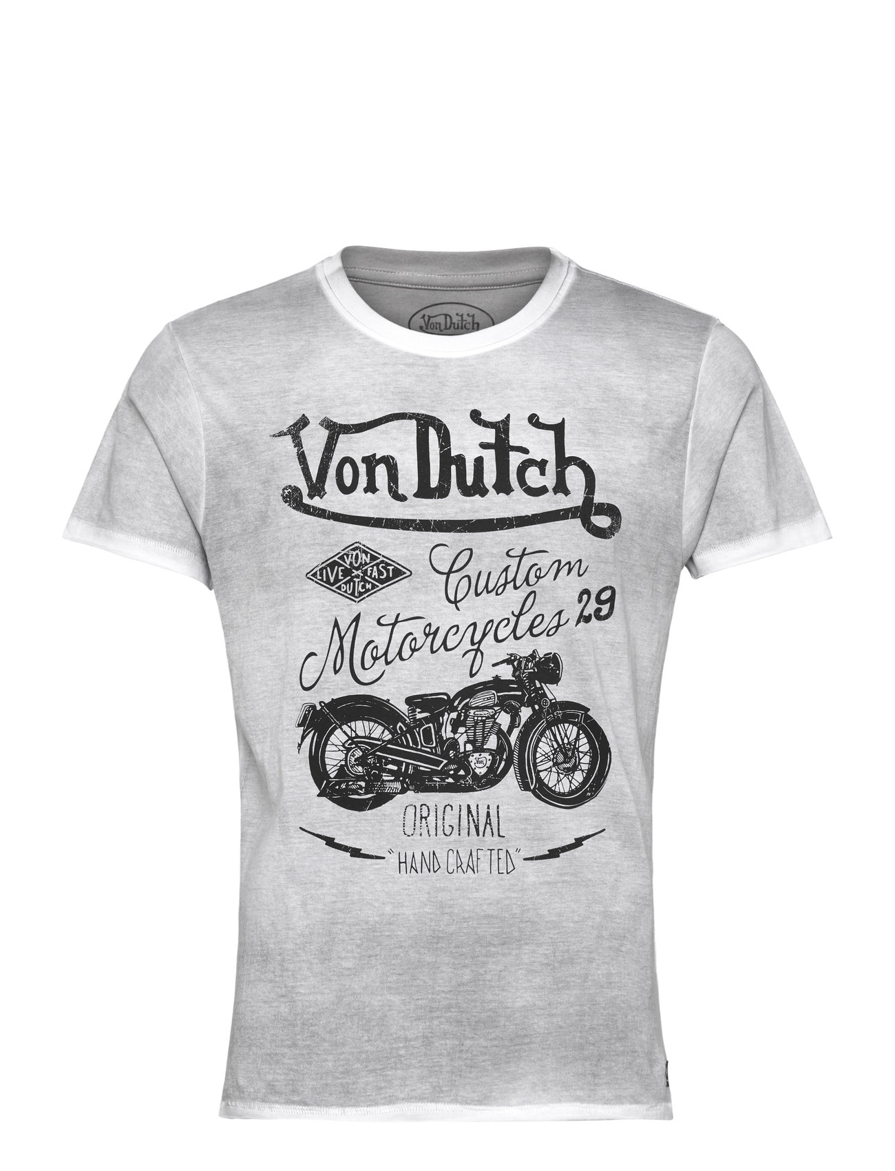Von Dutch T-Shirt Print Grey Von Dutch, L, Grey, T-Shirts > Kortærmede, Herre