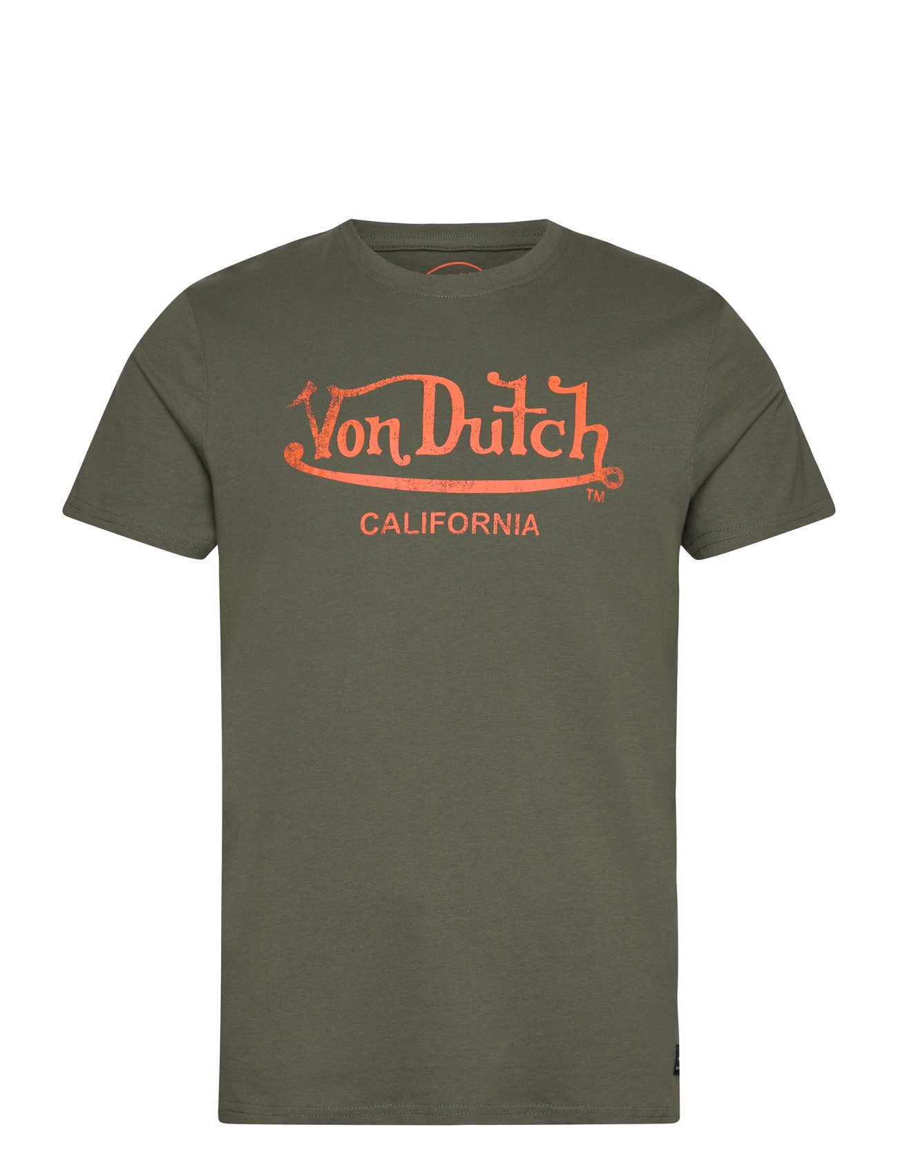 Von Dutch Von Dutch Wordmark - Tshirt, XXL, Khaki green, T-Shirts > Kortærmede, Herre