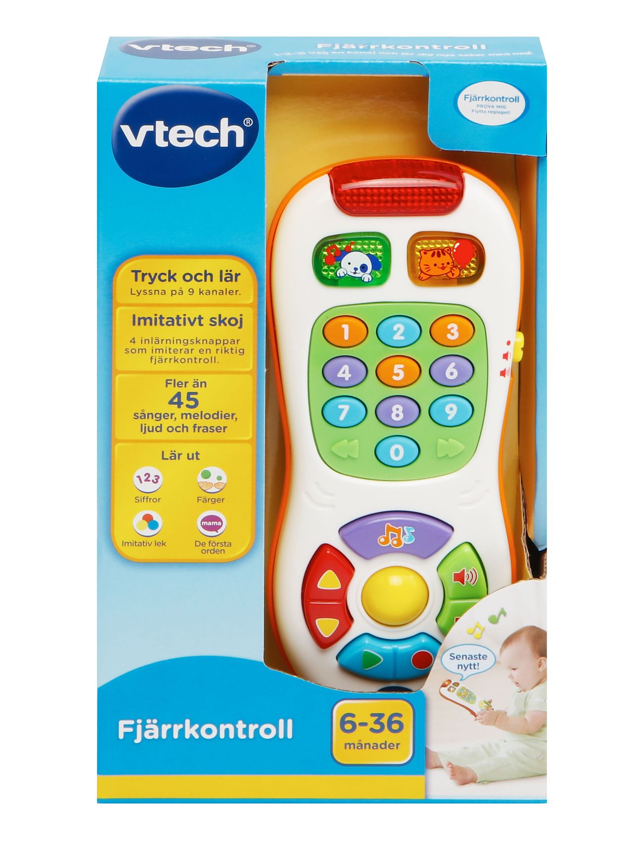 Vtech Baby Fjarkontroll Se Toys Baby Toys Educational Toys Activity Toys Multi/patterned Vtech