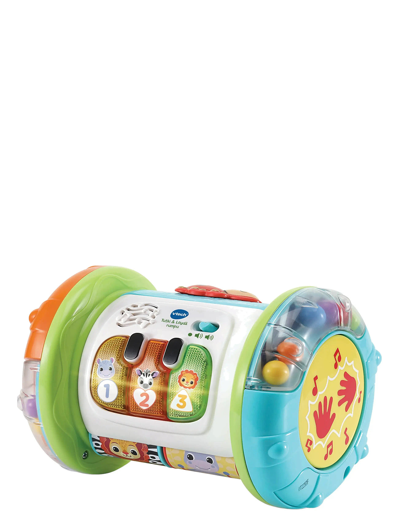 Vtech 2- In 1 Rolling Explorer Drum Fi Toys Baby Toys Educational Toys Interactive Toys Multi/patterned Vtech