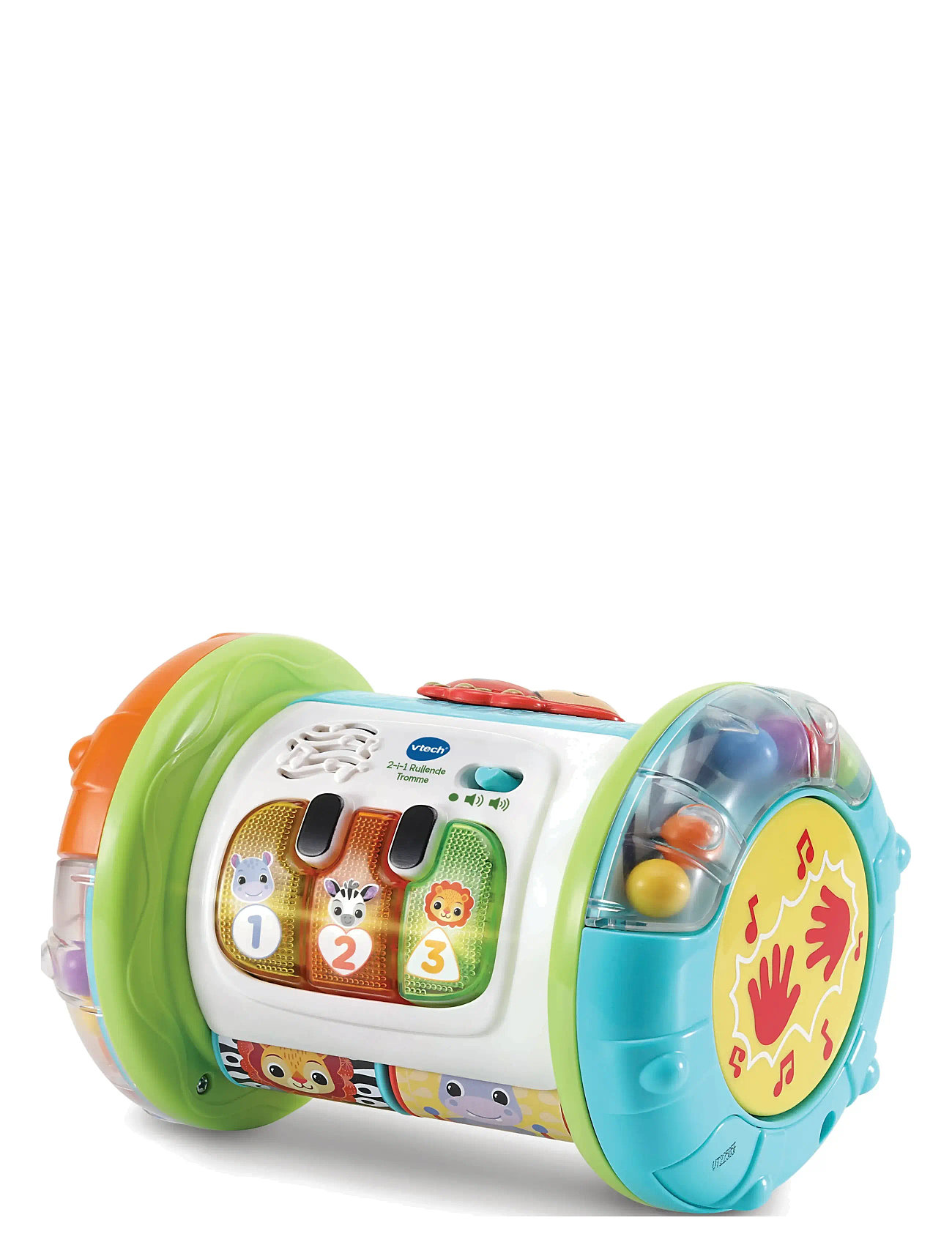 Vtech 2- In 1 Rolling Explorer Drum Dk Toys Baby Toys Educational Toys Interactive Toys Multi/patterned Vtech