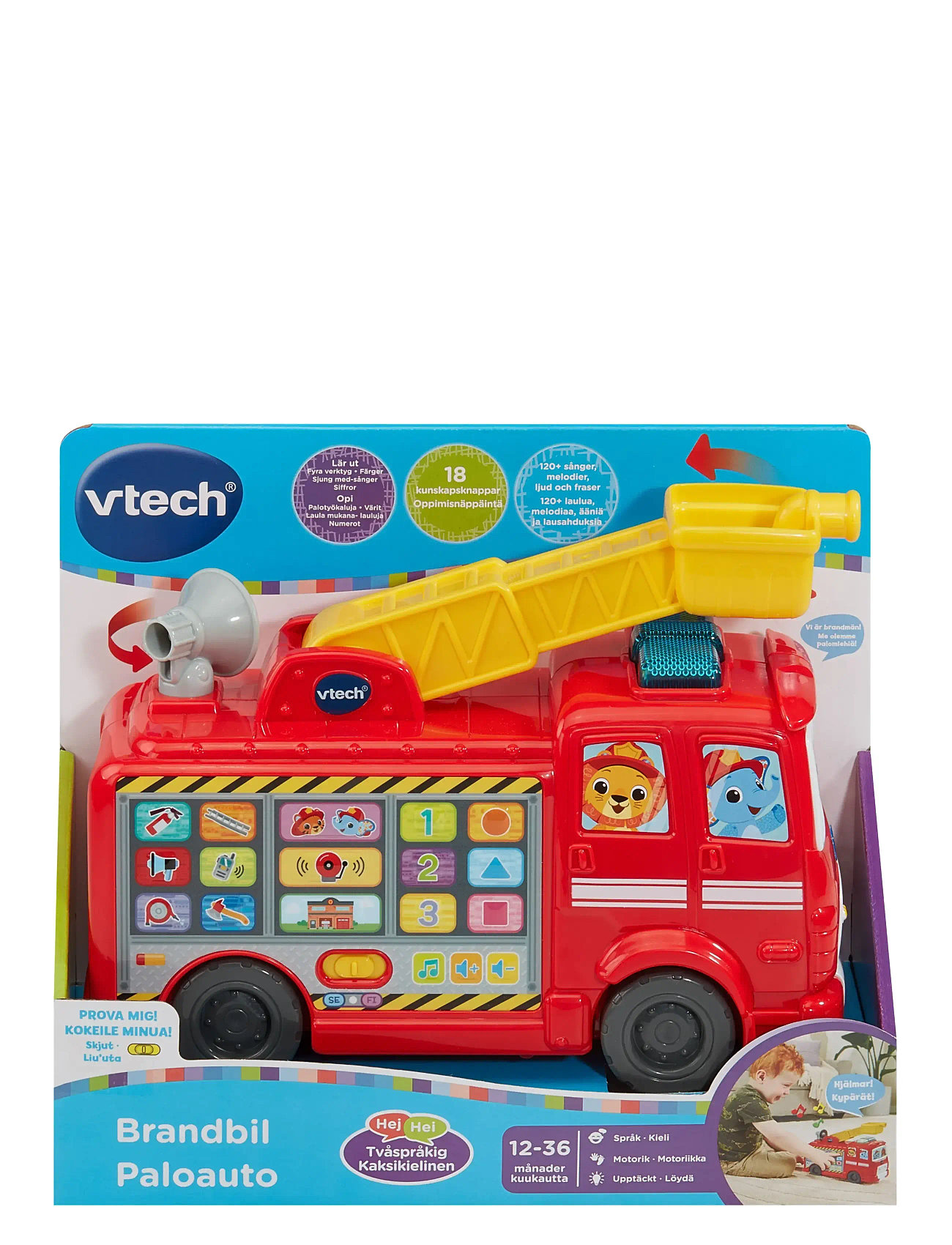 Vtech Vtech Rescue Buddies Fire Engine Se/Fi, One Size, Red, Educational Legetøj > Interactive Legetøj, Børn