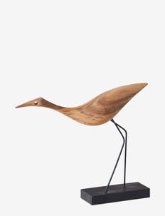Beak Bird, Low Heron - wooden figures - teak