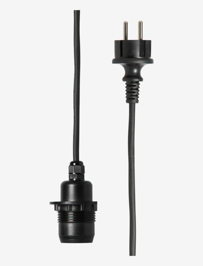 Outdoor cable E27 5m - utebelysning - black