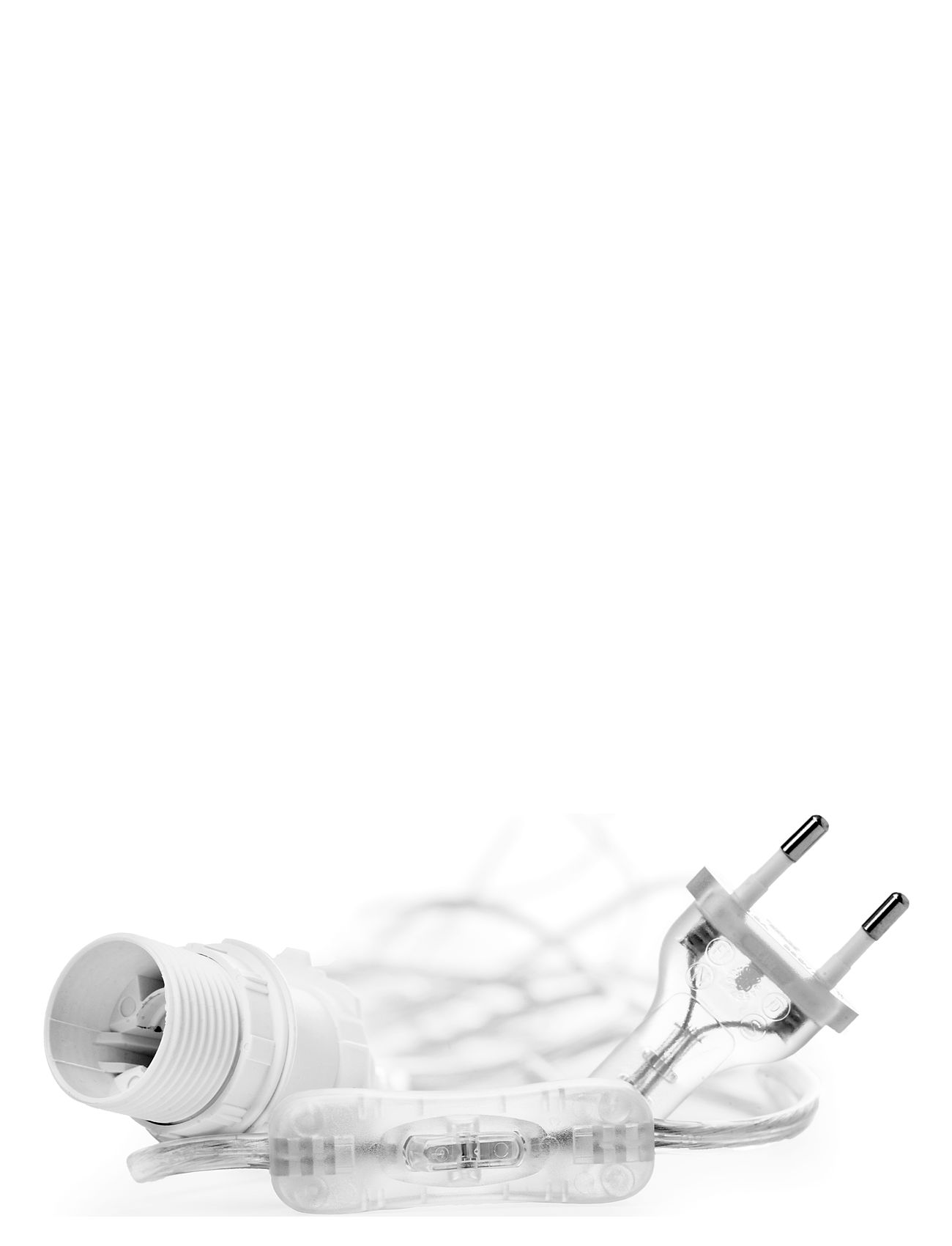 Cable 5M Transparent With Switch Home Lighting Lighting Accessories White Watt & Veke