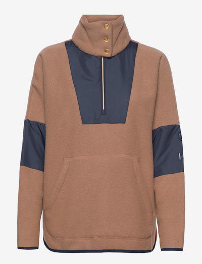Faerder Zip-Up Sweater - sweatshirts & hoodies - camel