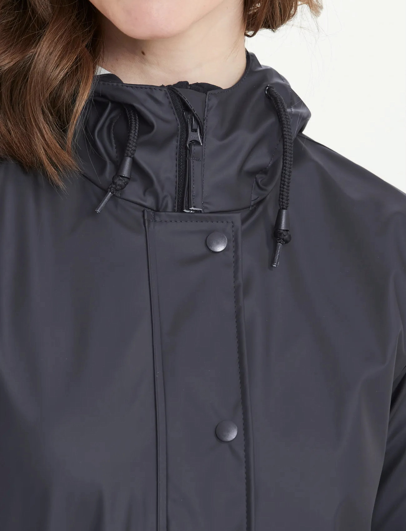 Weather Report Petra W Rain Jacket, 46, Black, Regntøj > Regnfrakker, Dame