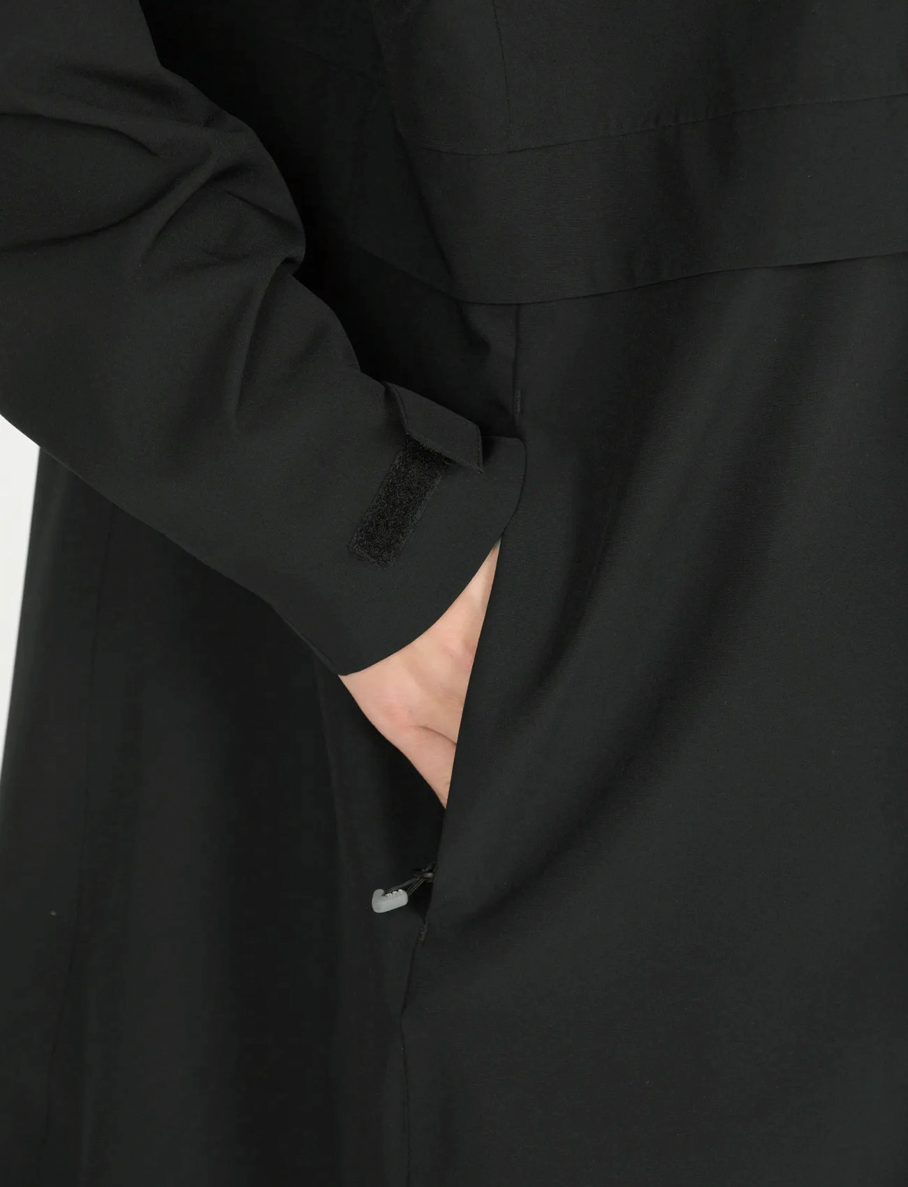 Weather Report Daytan W Long Awg Stretch Jacket+ W, 44, Black, Sport Rainwear > Sport Raincoats, Dame
