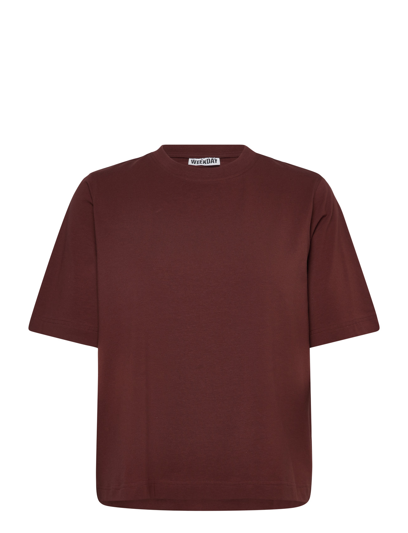 Weekday Perfect Boxy T-Shirt, XL, Brown, T-Shirts & Toppe > Kortærmede, Dame
