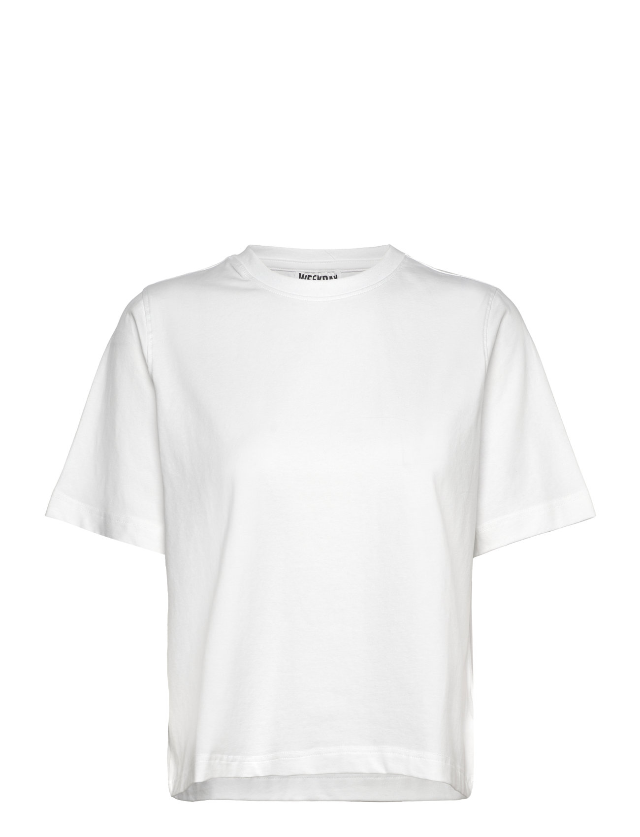 Weekday Perfect Boxy T-Shirt, M, White, T-Shirts & Toppe > Kortærmede, Dame