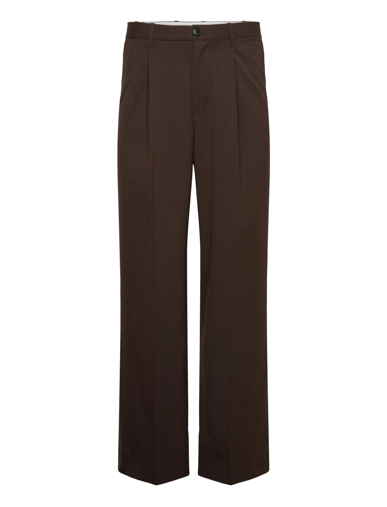 Weekday Loose Suit Trousers, 50, Brown, Bukser > Afslappet, Herre