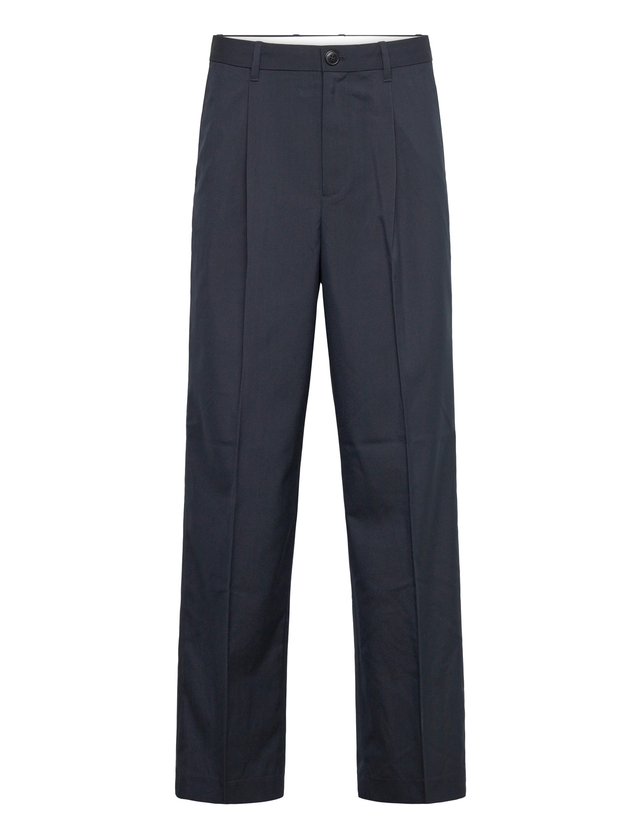 Weekday Loose Suit Trousers, 50, Navy, Bukser > Afslappet, Herre