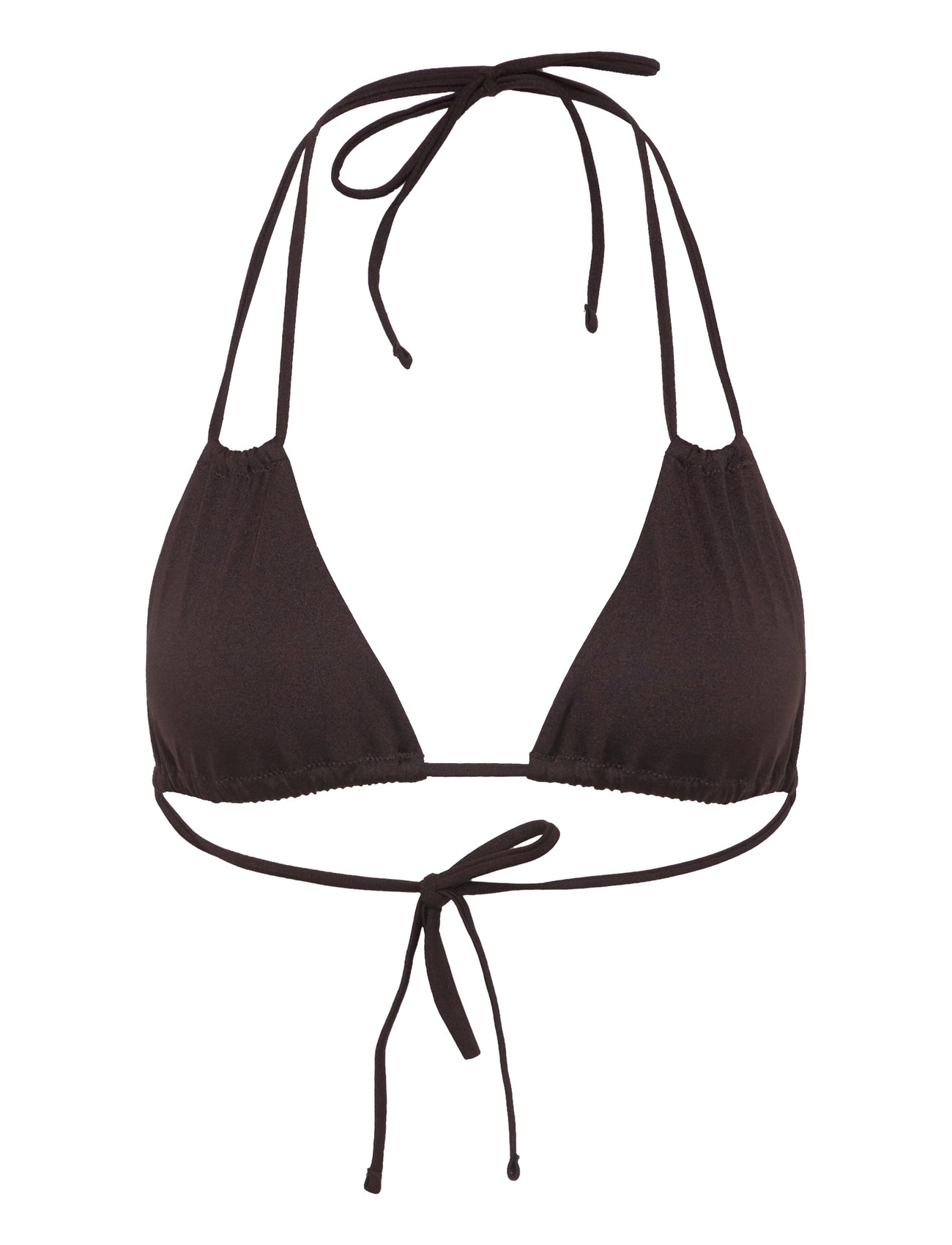 Breeze Tie Bikini Top Swimwear Bikinis Bikini Tops Triangle Bikinitops Black Weekday