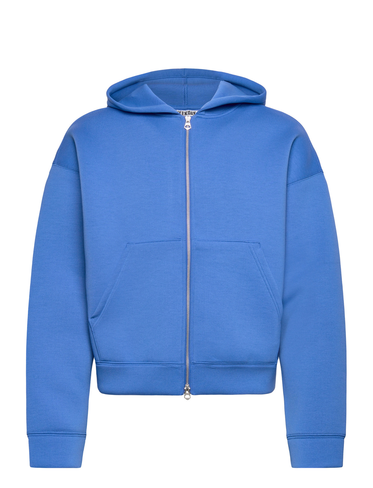 Weekday Simon Scuba Zip Hoodie, XL, Blue, Sweatshirts & Hættetrøjer > Hættetrøjer, Herre