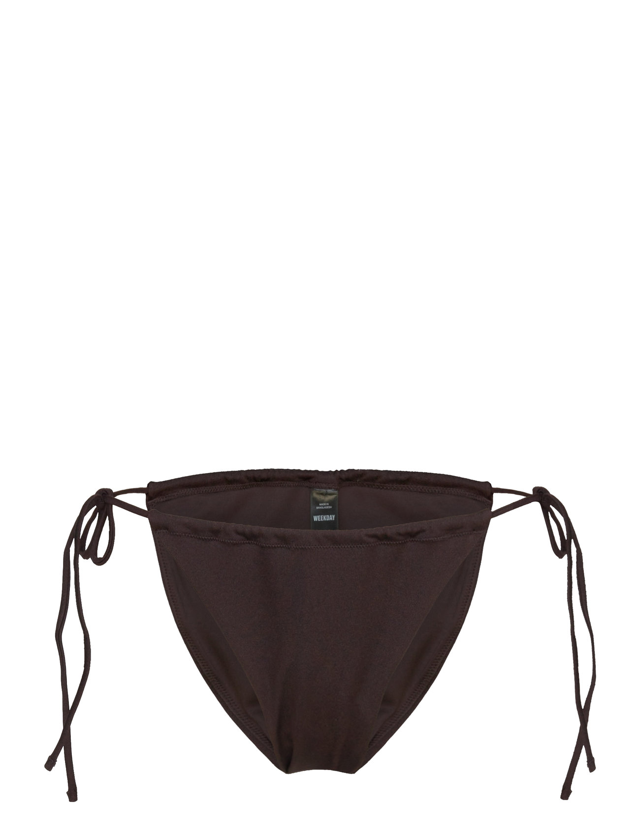 Strappy Tie Bikini Bottoms Swimwear Bikinis Bikini Bottoms Side-tie Bikinis Brown Weekday