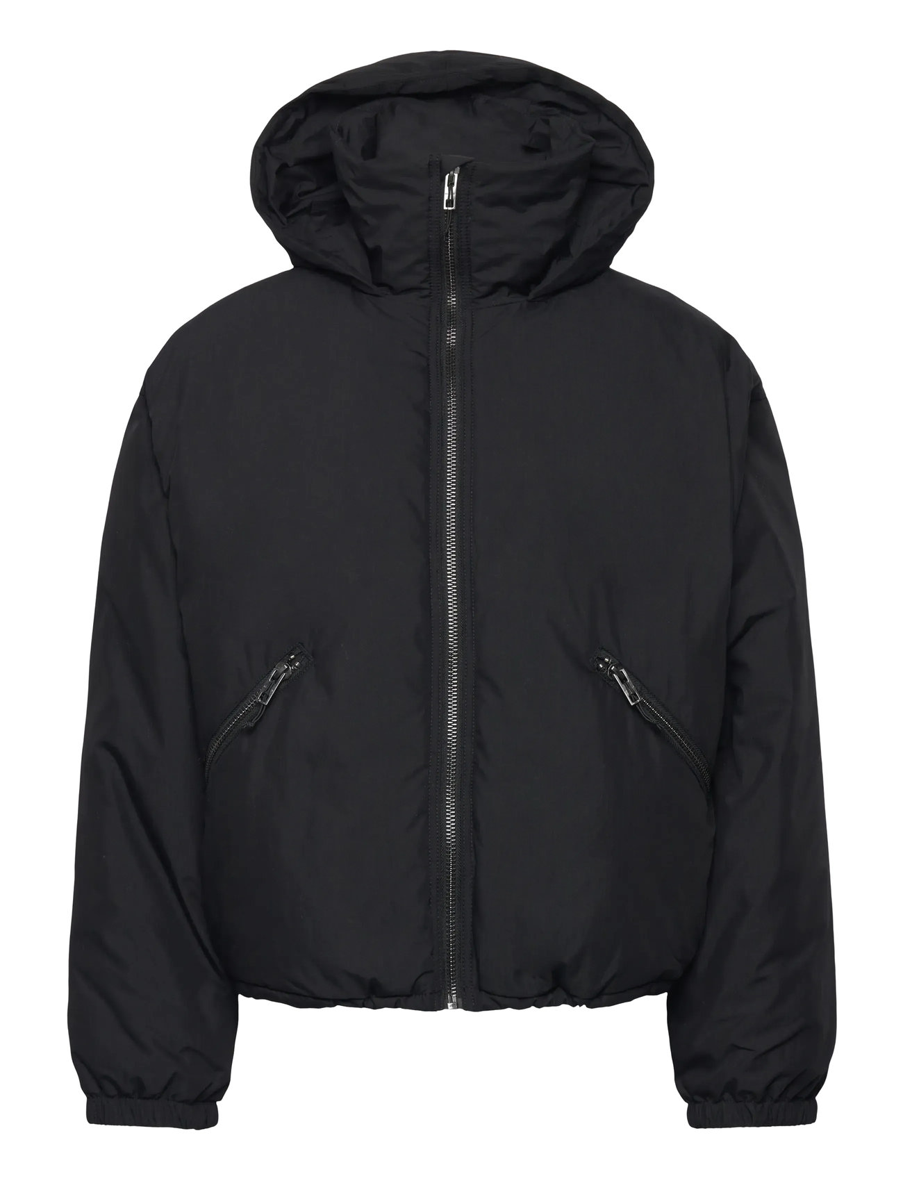 Weekday Padded Hooded Puffer Jacket, M, Black, Jakker > Vatterede Jakker, Herre