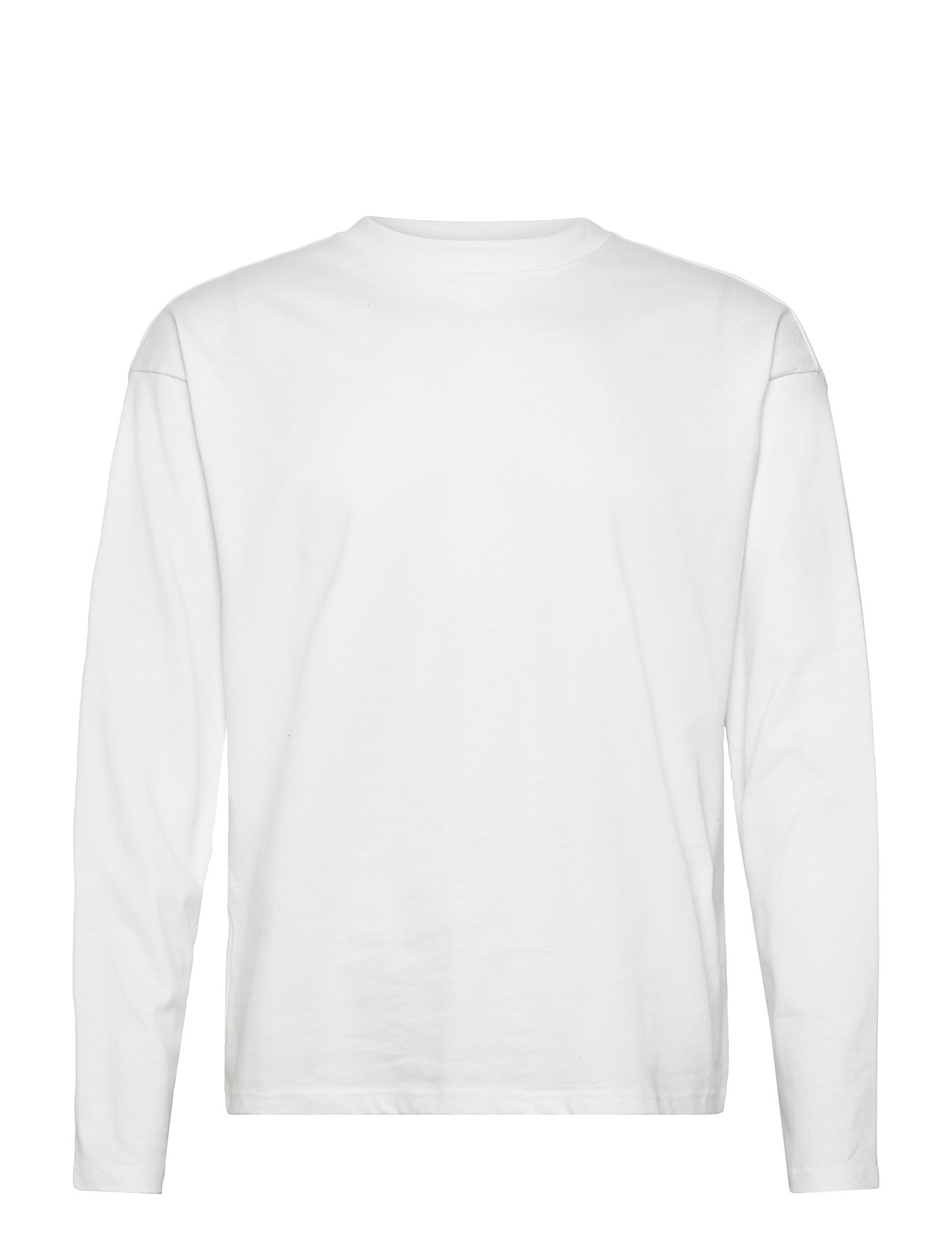 Weekday Loose Boxy Long-Sleeved T-Shirt, S, White, T-Shirts > Langærmede, Herre