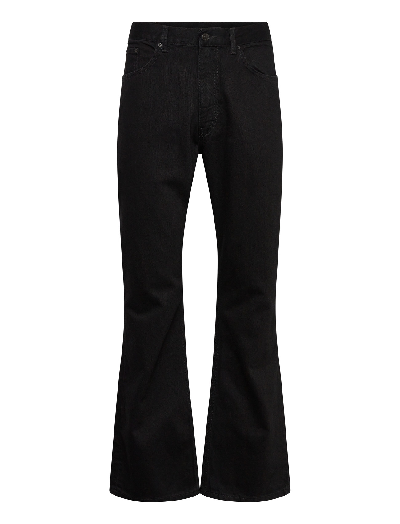 Weekday Mercury Relaxed Bootcut Leg Jeans, 31 x 34, Black, Jeans > Afslappede, Herre