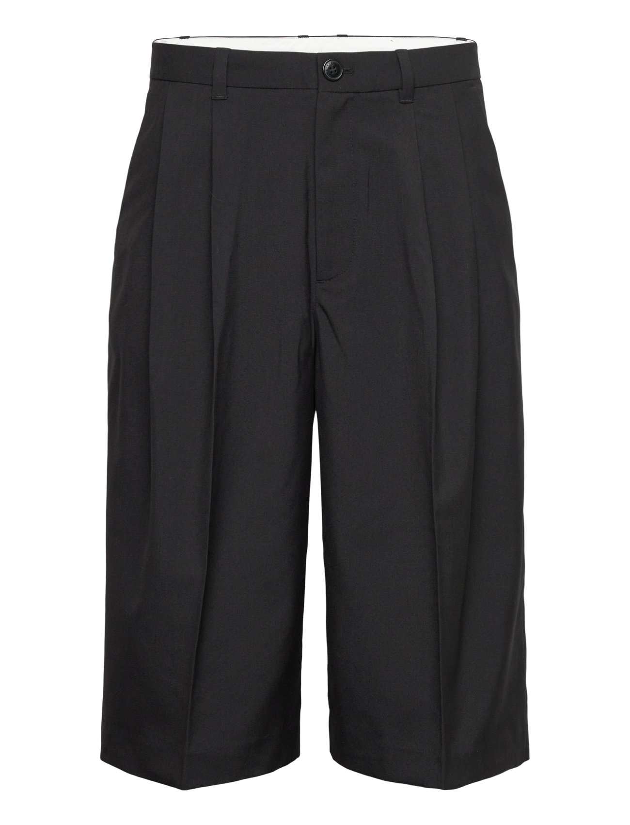 Weekday Loose Long Suit Shorts, 50, Black, Shorts > Afslappet, Herre
