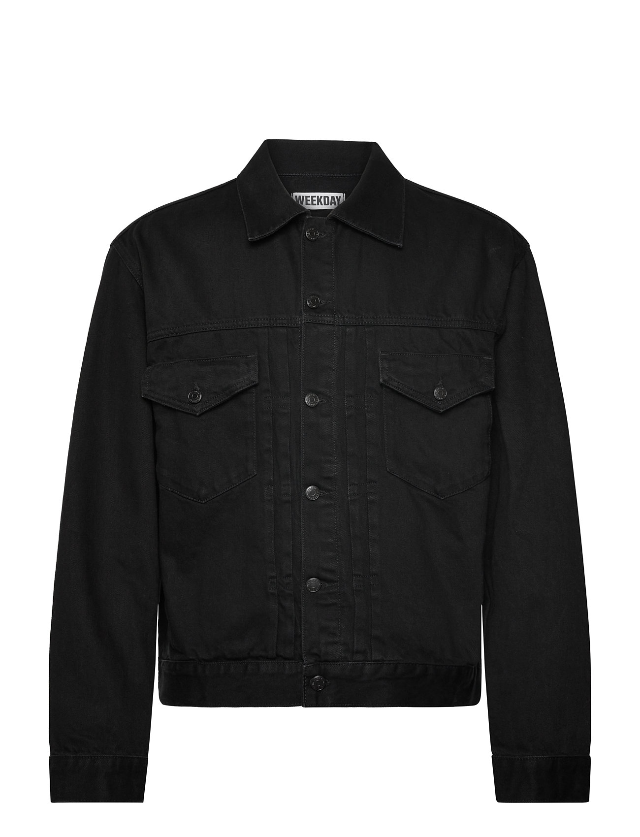 Relaxed Denim Jacket Outerwear Jackets Denim Unlined Denim Jackets Black Weekday