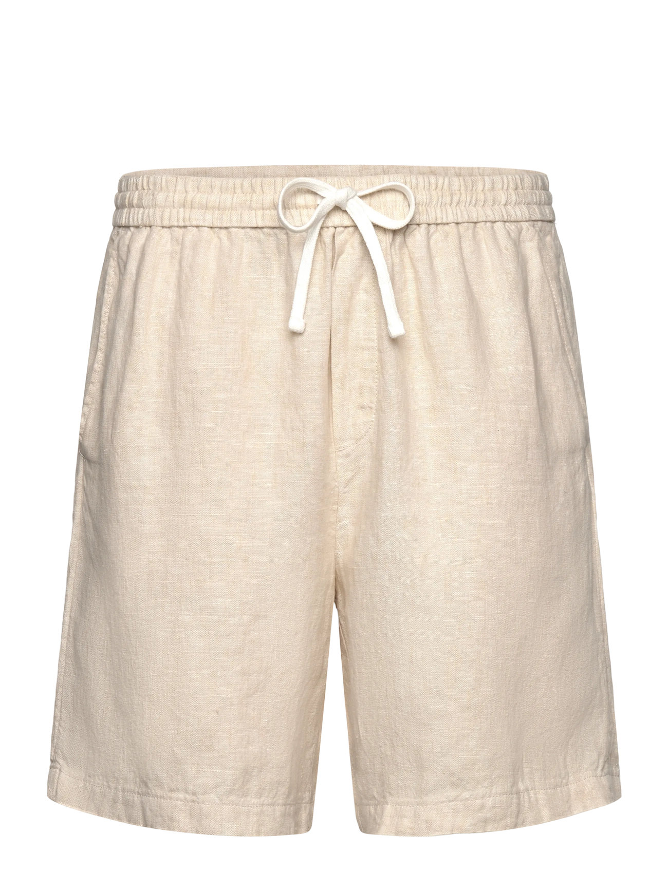 Weekday Relaxed Linen Drawstring Shorts, XS, Beige, Shorts > Linen Shorts, Herre