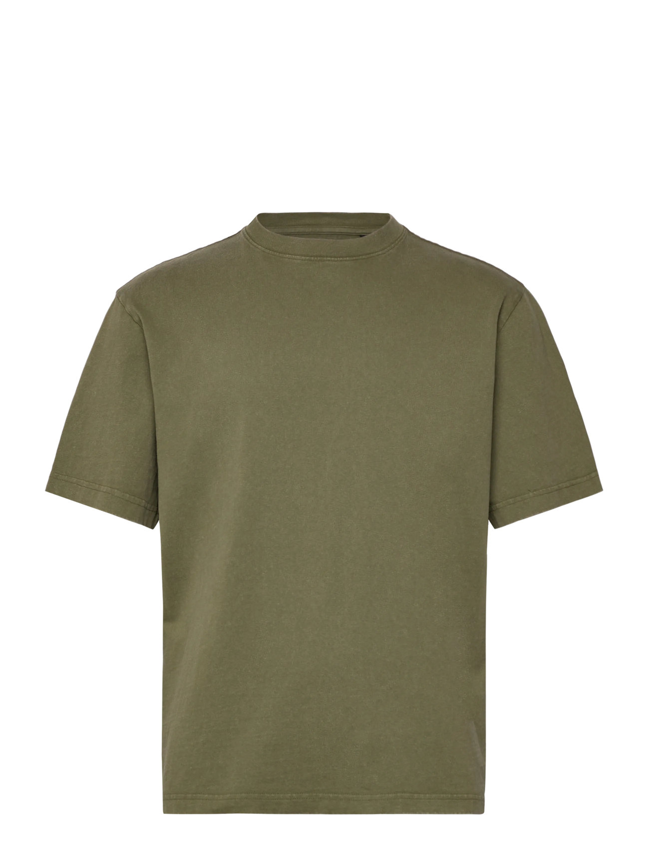 Weekday Relaxed Fit Short-Sleeved Cotton T-Shirt, XS, Green, T-Shirts > Kortærmede, Herre