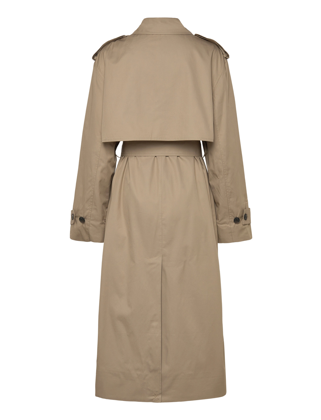Weekday Oversized Double Breasted Canvas Trench Coat 2