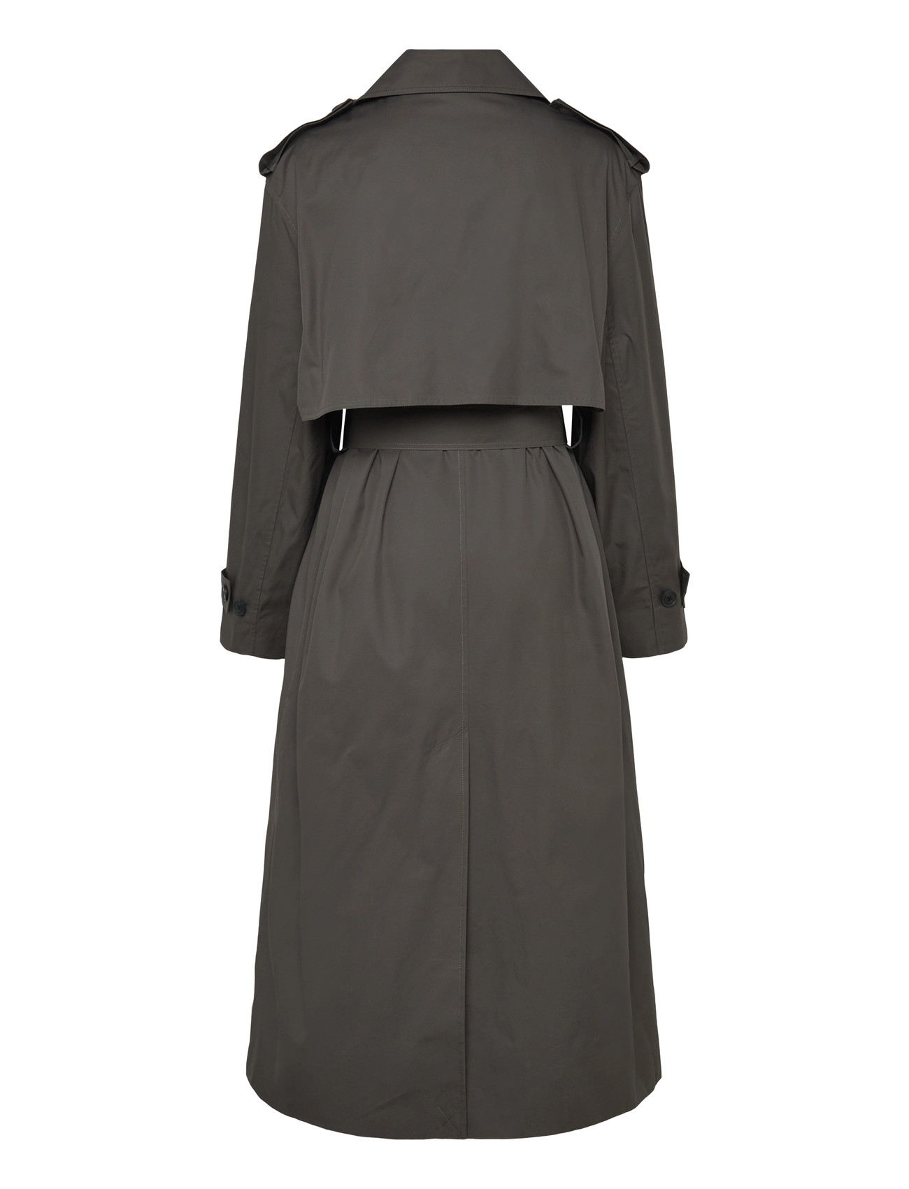 Weekday Oversized Double Breasted Canvas Trench Coat 2