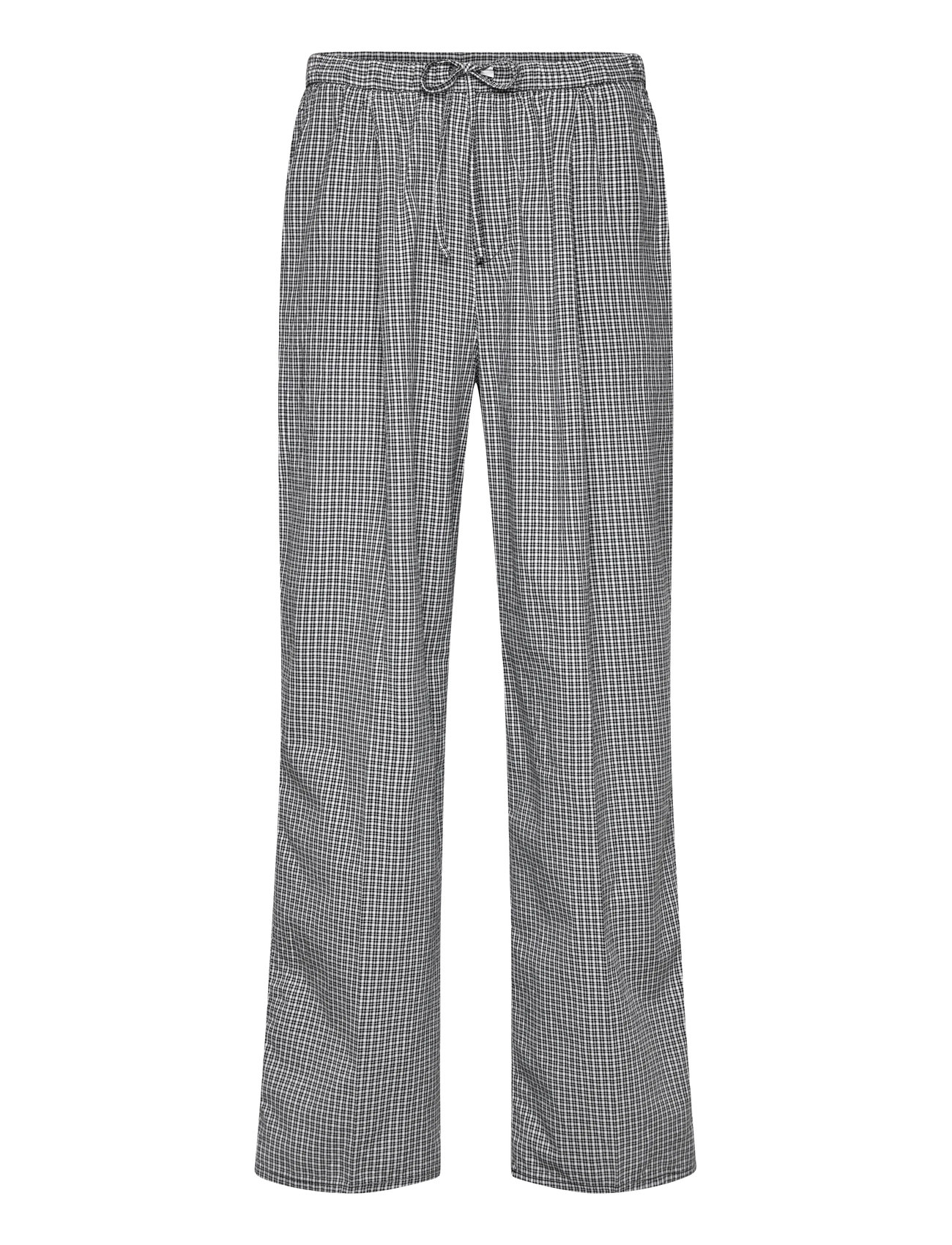 Weekday Loose Checked Trousers, 46, Black, Bukser > Afslappet, Herre