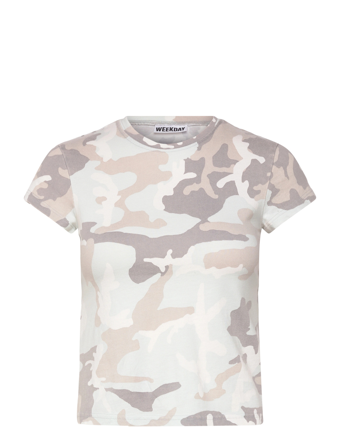 Weekday Boxy Printed Short-Sleeved T-Shirt, L, Multi/patterned, T-Shirts & Toppe > Kortærmede, Dame