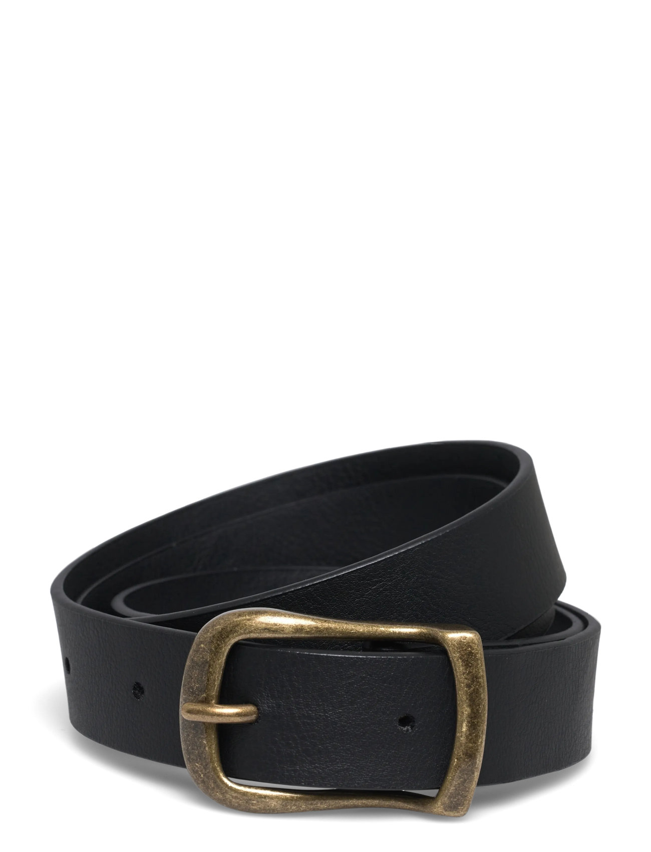 Weekday Slim Faux Leather Belt, XS/S, Black, Belts > Casual Belt, Dame