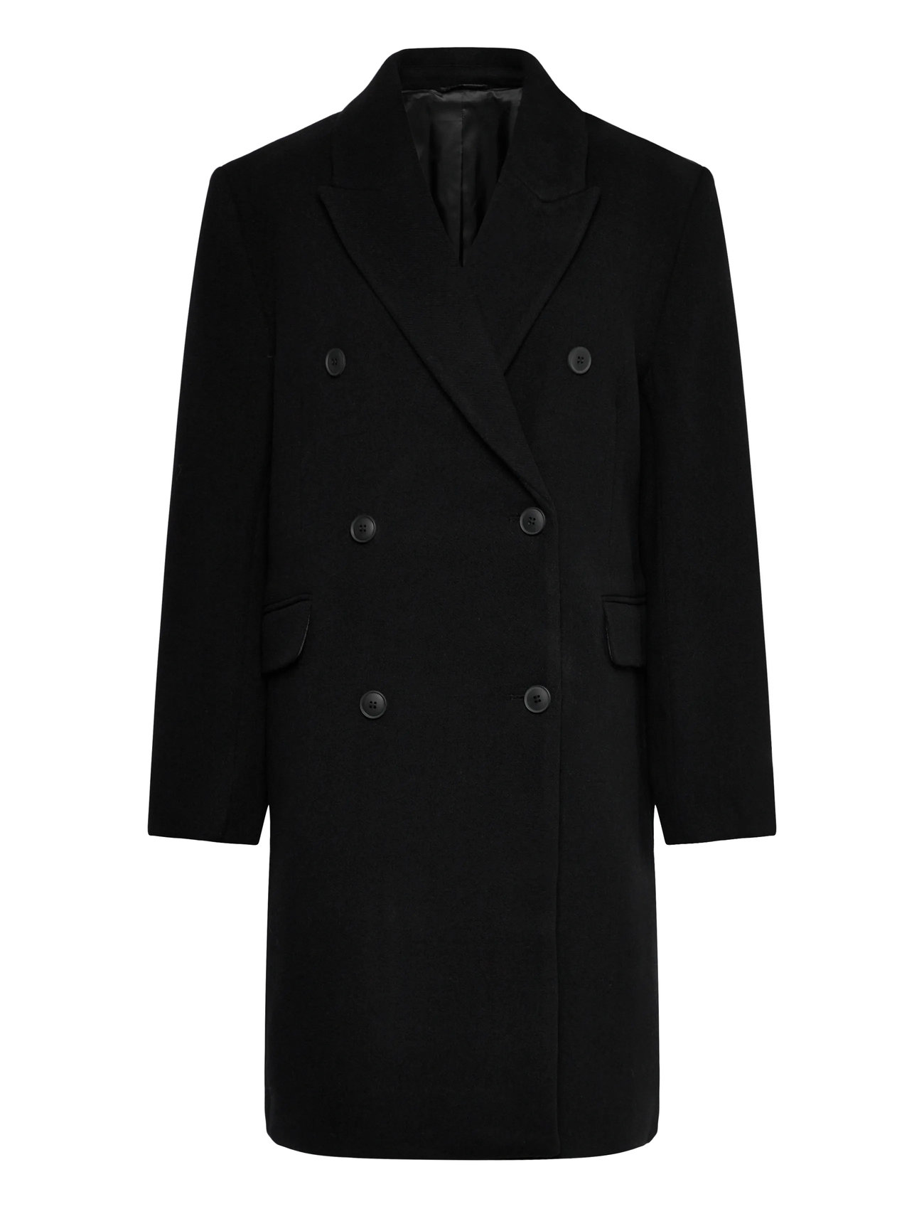 Weekday Oversized Knee Length Wool Blend Coat