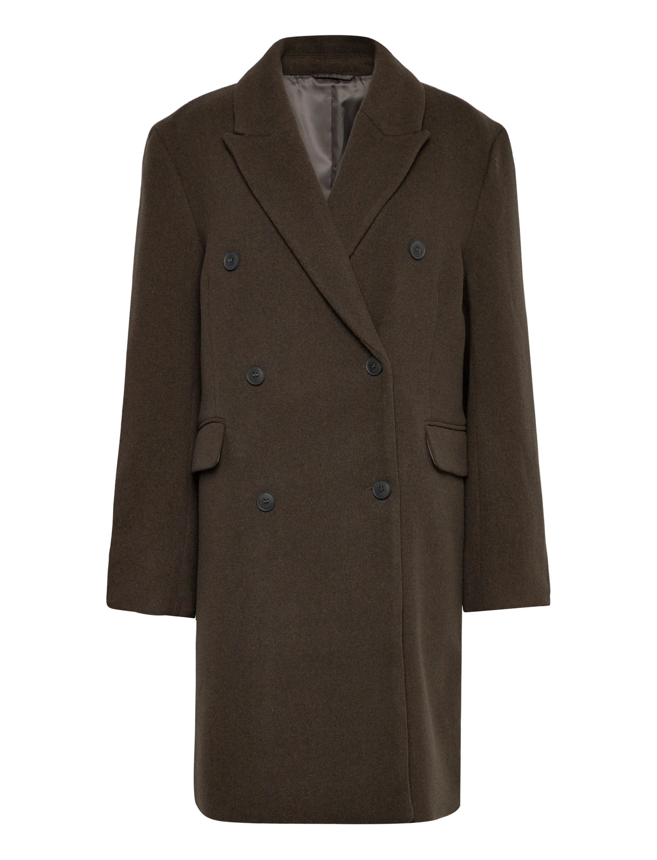 Weekday Oversized Knee Length Wool Blend Coat