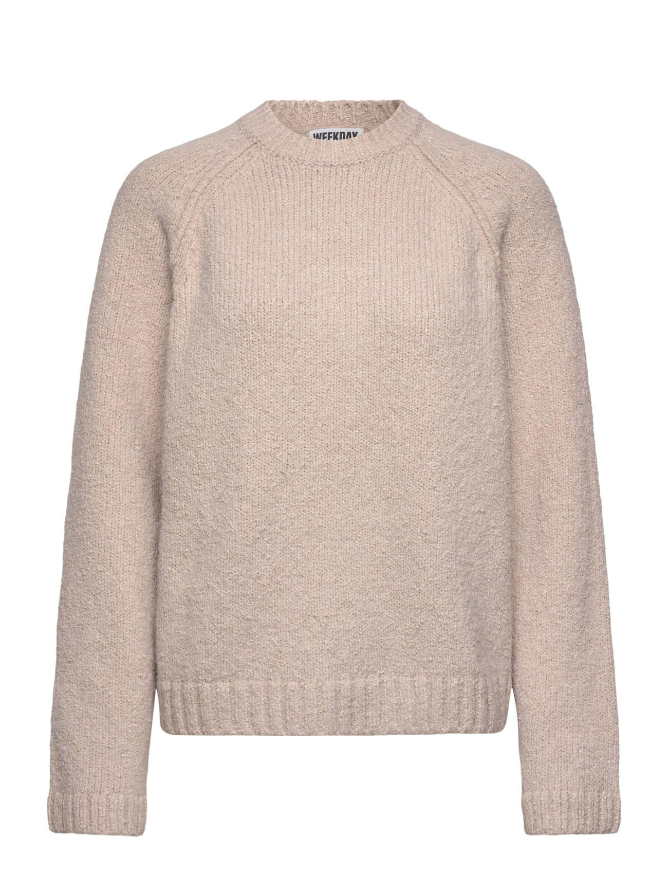 Weekday Relaxed Knitted Sweater, S, Pink, Strik > Trøjer, Dame