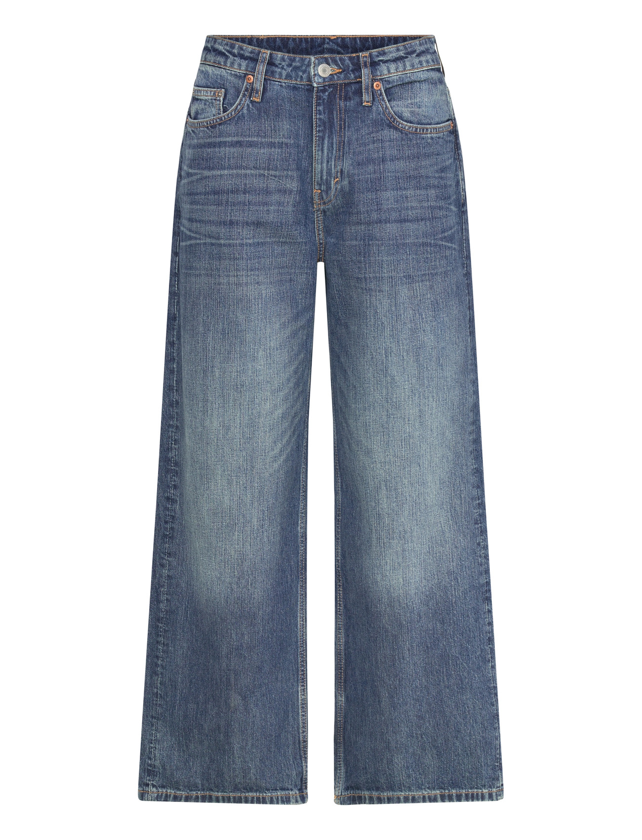 Weekday Missy Low Rise Loose Straight Leg Jeans, 28 x 32, Blue, Jeans > Vidde, Dame