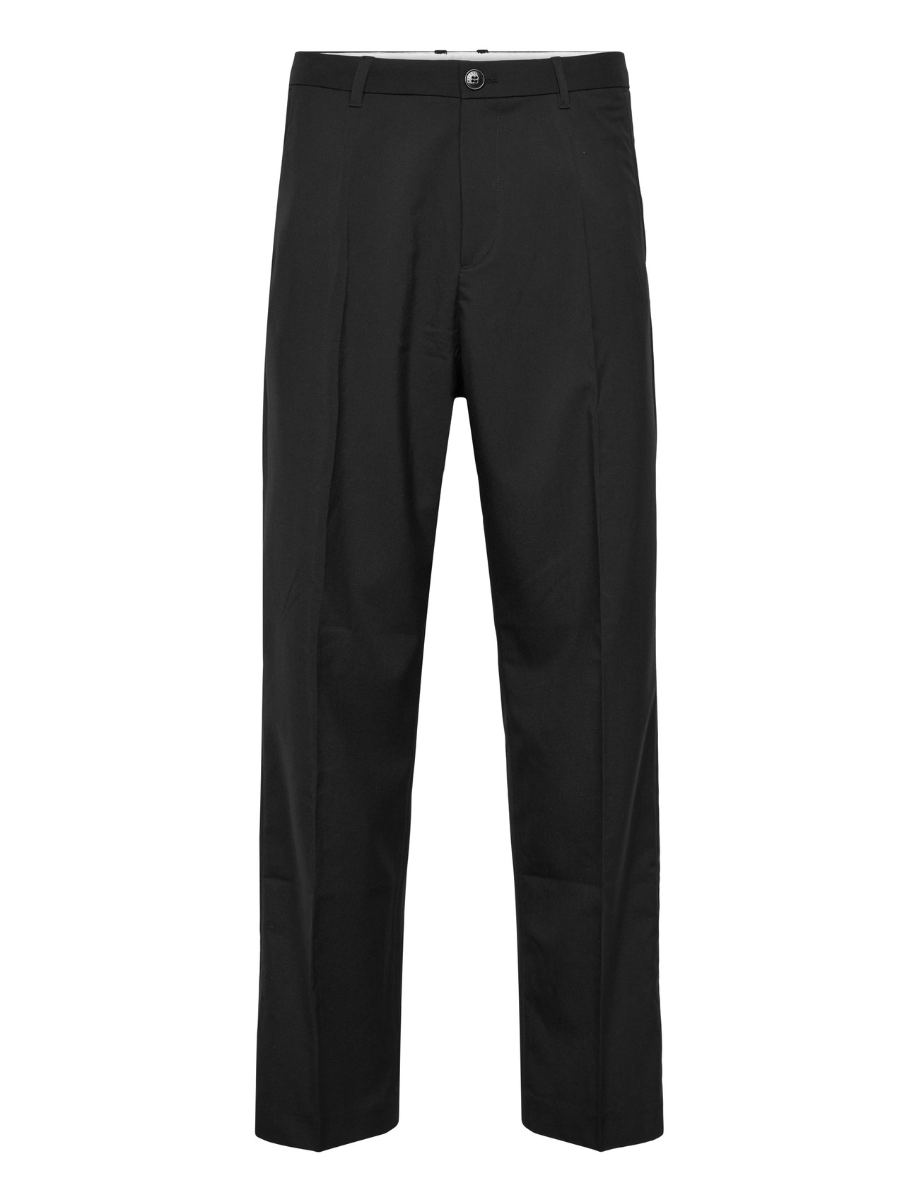 Weekday Relaxed Suit Trousers, 46, Black, Bukser > Formelle Bukser, Herre
