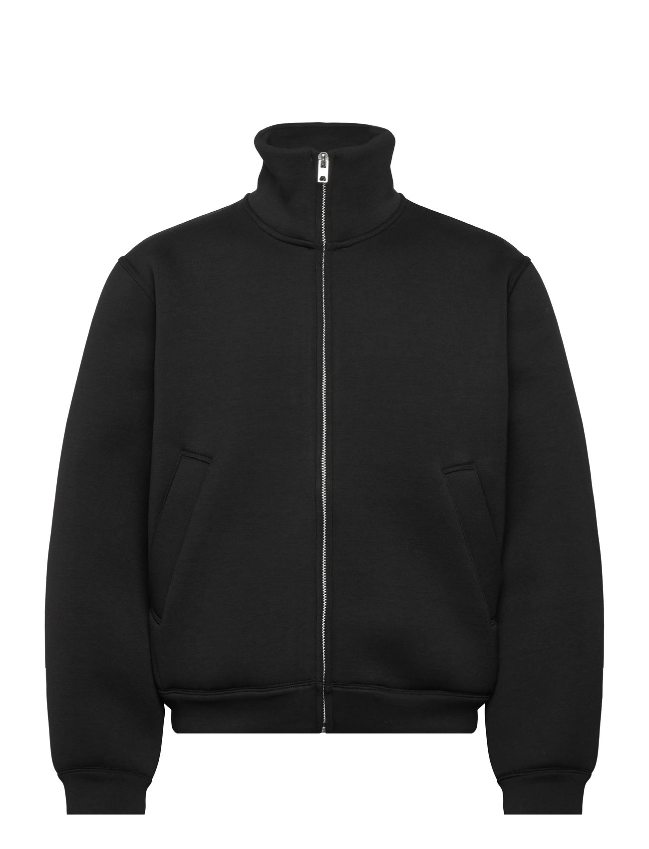 Weekday Bonded Scuba Jacket, L, Black, Jakker > Lette Jakker, Herre