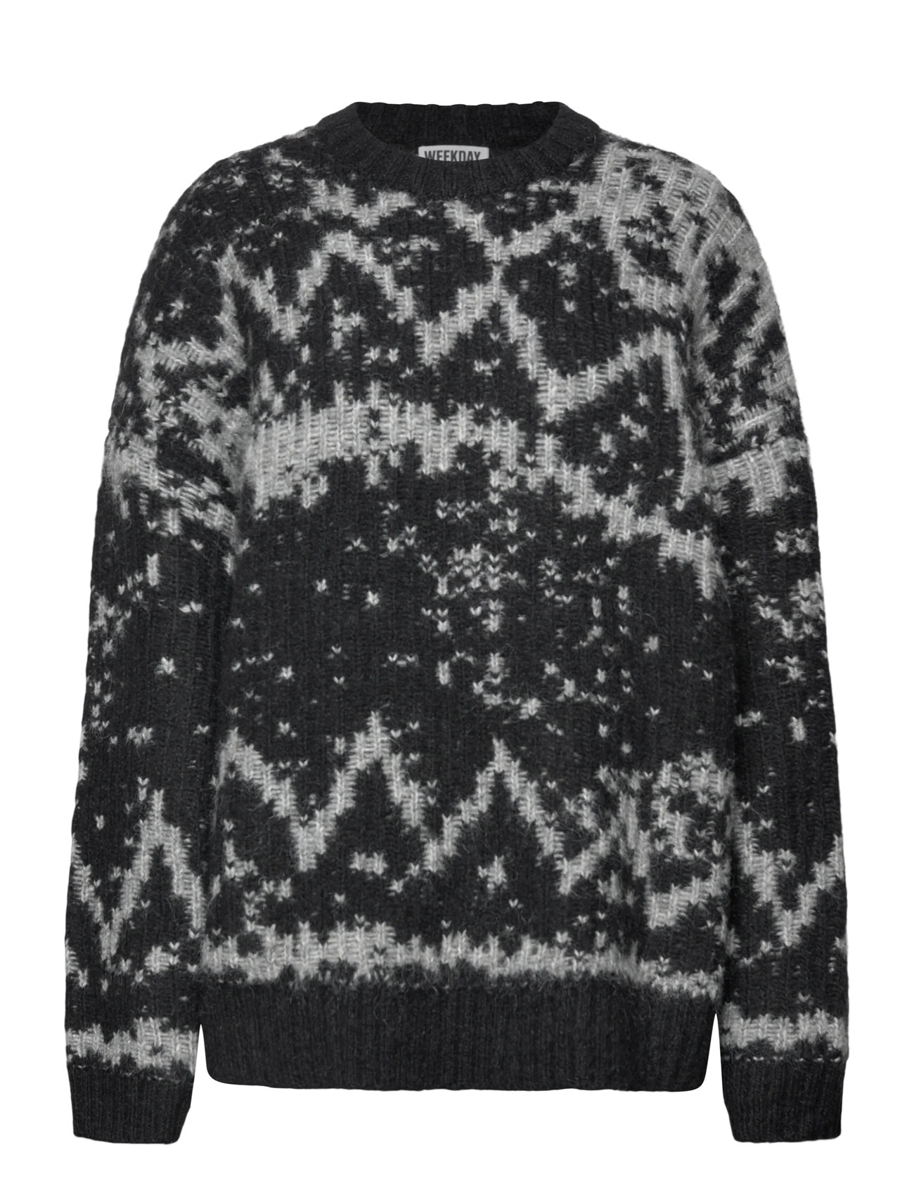 Weekday Oversized Fair Isle Knit Sweater – gebreide truien